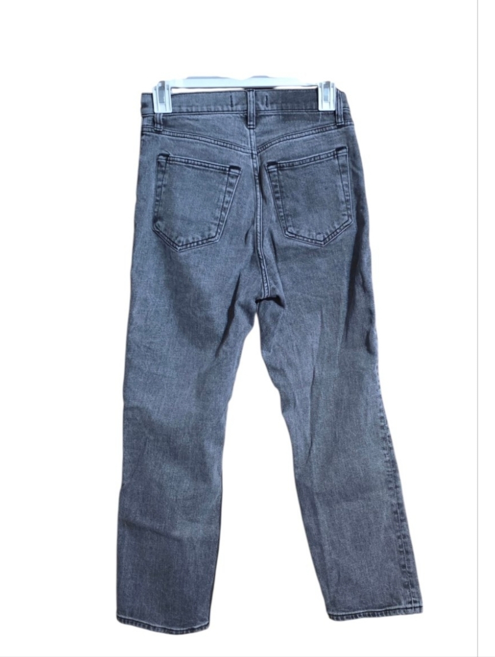 Abercrombie & Fitch The Ankle Straight Jeans Gray Wash Size 25 - Picture 7 of 13